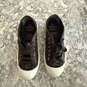 Fendi FF Jacquard low top sneakers